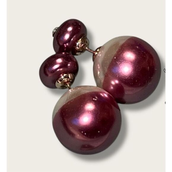 Bundle Sale 3 for $15 | Elegant Asymmetric Double Bead Earring Pair - Picture 1 of 10